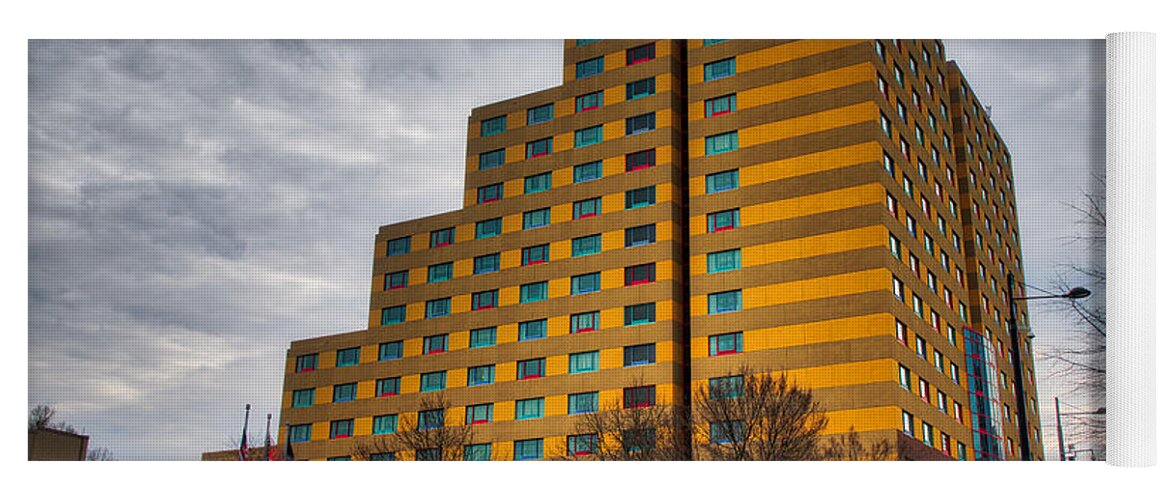 Building Yoga Mat featuring the photograph Atlanta Embassy Suites by Brett Engle