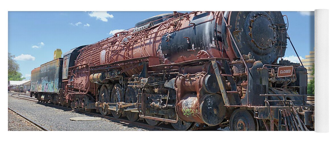 2-10-4 Yoga Mat featuring the photograph Atsf 5021 by Jim Thompson