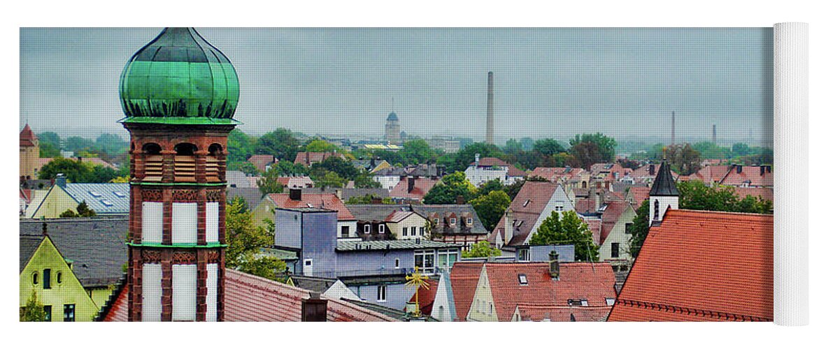 Augsburg Yoga Mat featuring the photograph Augsburg Rooftops by Robert Meyers-Lussier