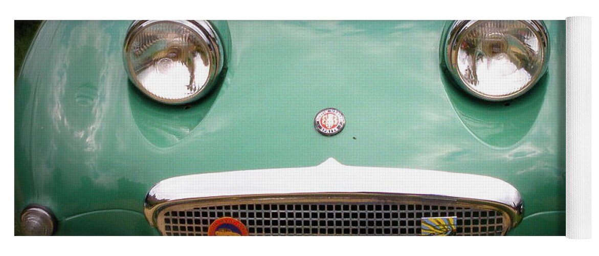 Austin Healey Yoga Mat featuring the photograph Austin Healey Sprite by Lainie Wrightson