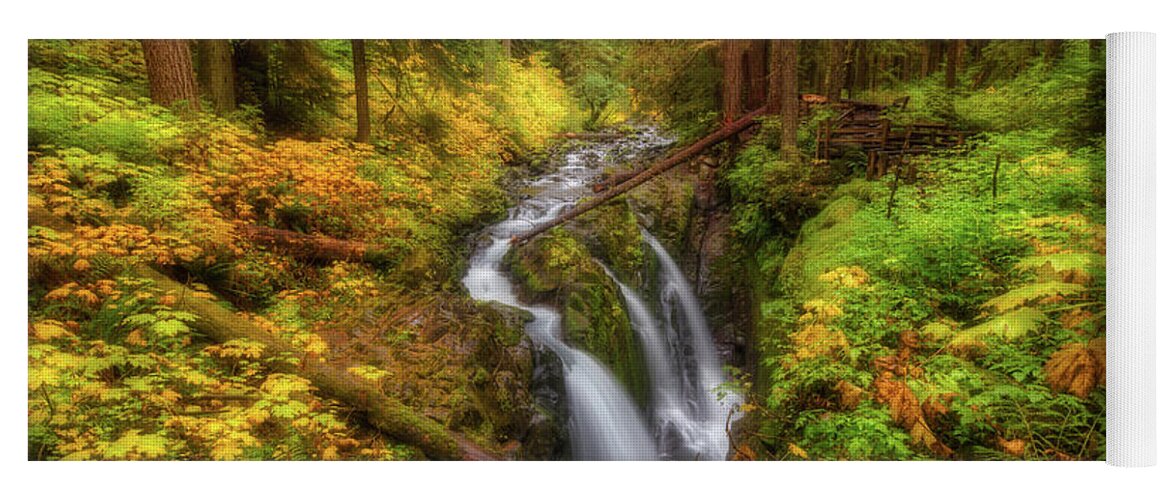 Sol Duc Yoga Mat featuring the photograph Autumn at Sol Duc by Judi Kubes
