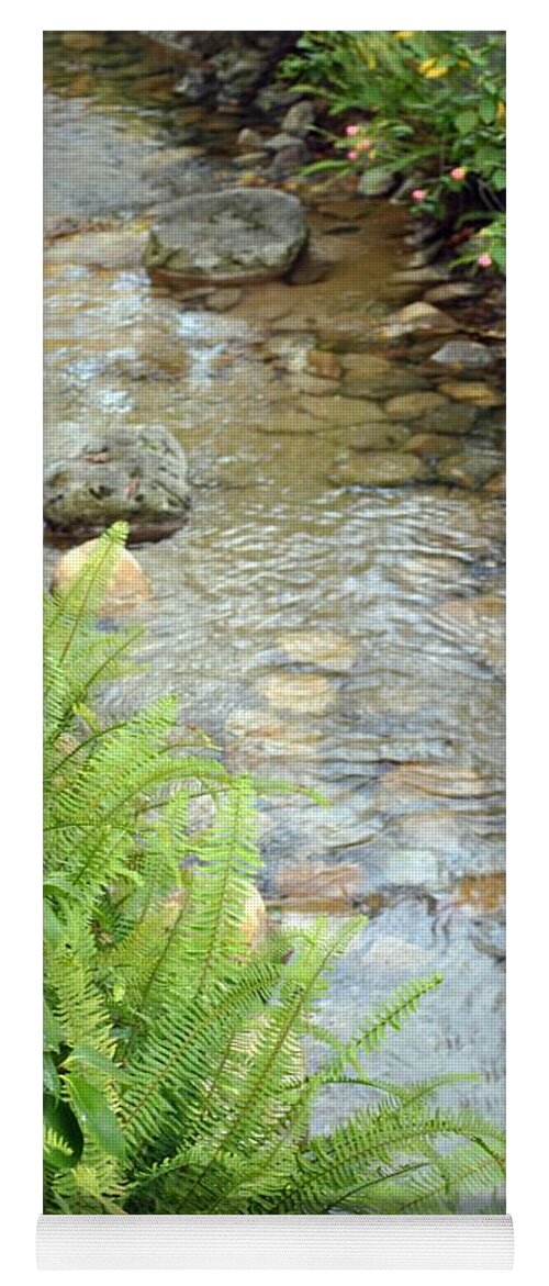 Water Yoga Mat featuring the photograph Babble Brook by Amanda Eberly