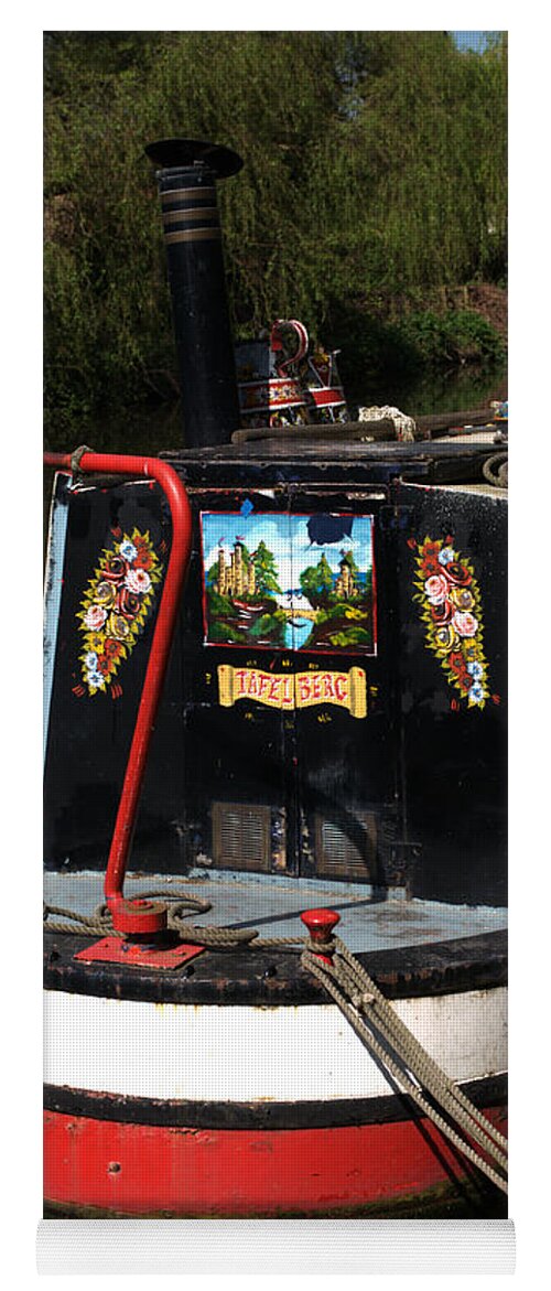 Barge Art Yoga Mat featuring the photograph Barge Art by Chris Day