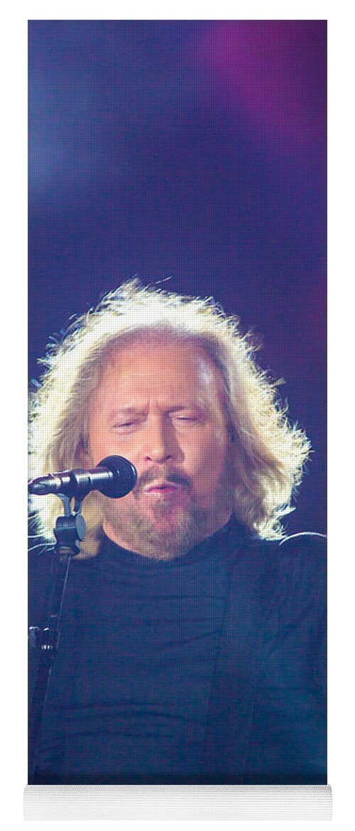 Barry Gibb Yoga Mat featuring the photograph Barry Gibb by Rene Triay FineArt Photos