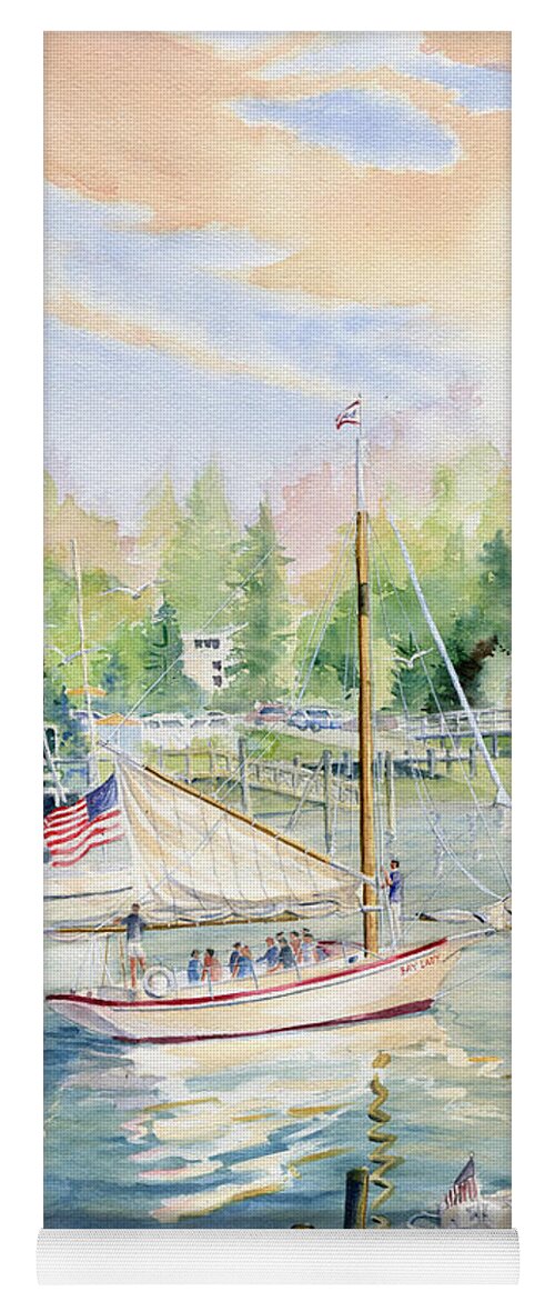 Bay Lady Yoga Mat featuring the painting Bay Lady by Melly Terpening