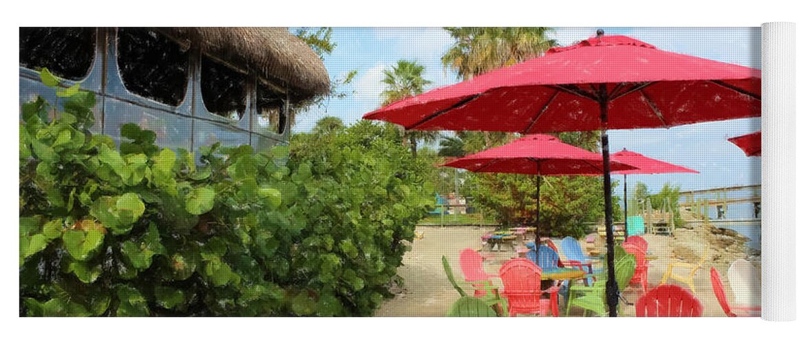 Indian River Yoga Mat featuring the photograph Beach Dining by Liesl Walsh