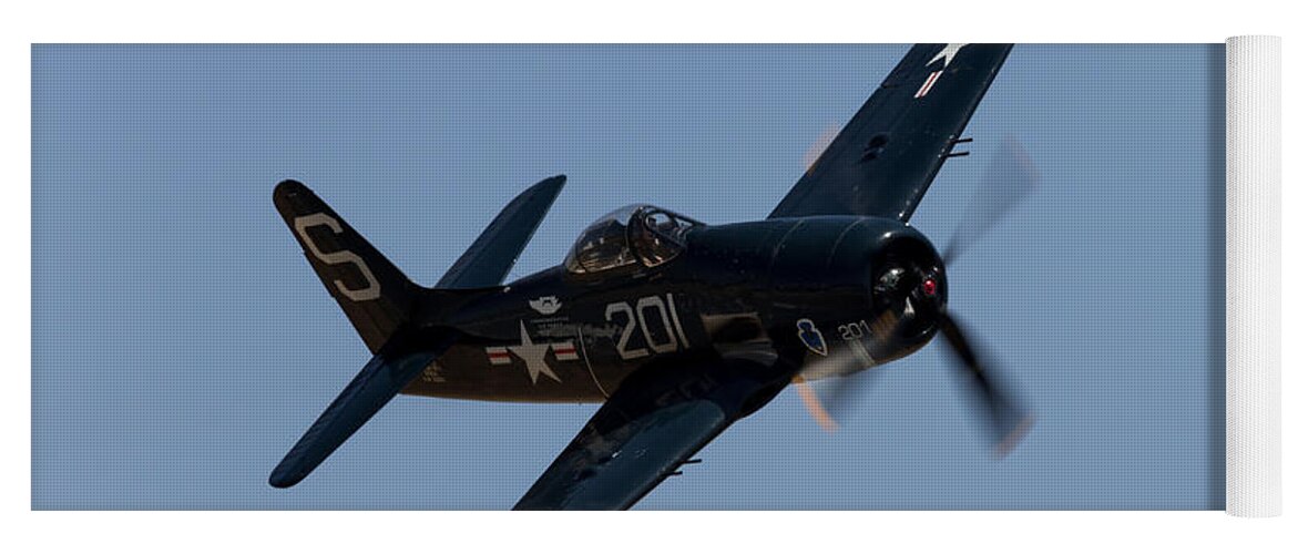 F-8f Yoga Mat featuring the photograph Bearcat by John Daly