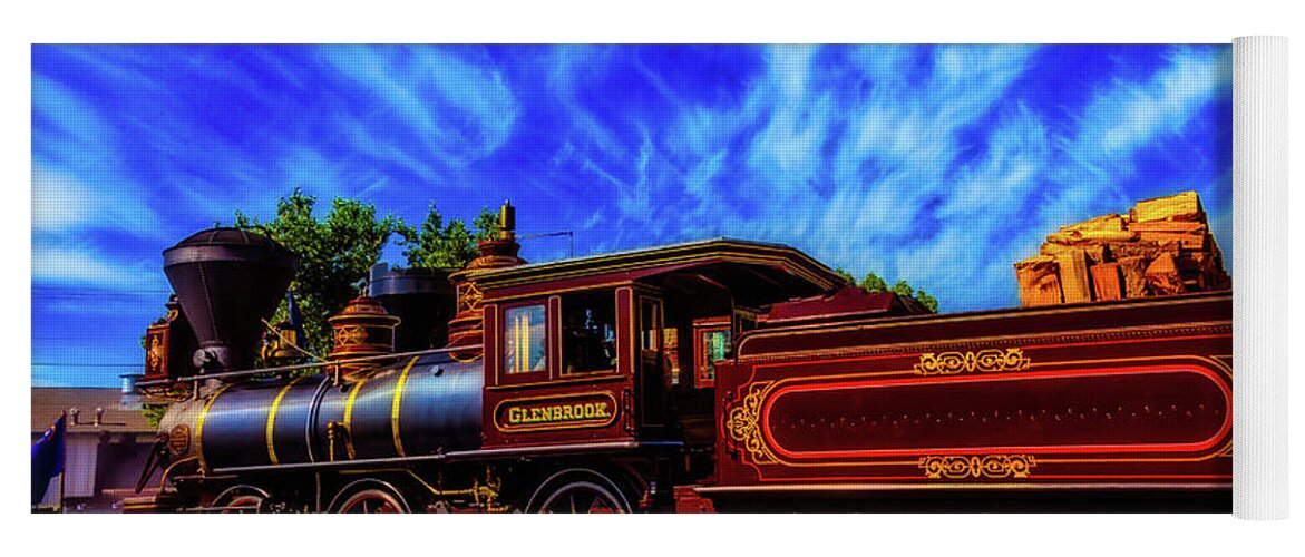 Locomotive Yoga Mat featuring the photograph Beautiful Locomotive Glenbrook by Garry Gay