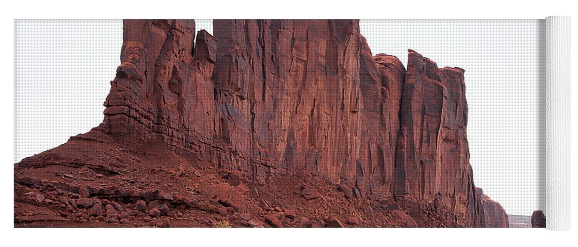 Monument Valley Print Yoga Mat featuring the photograph Red Trail by Jim Garrison