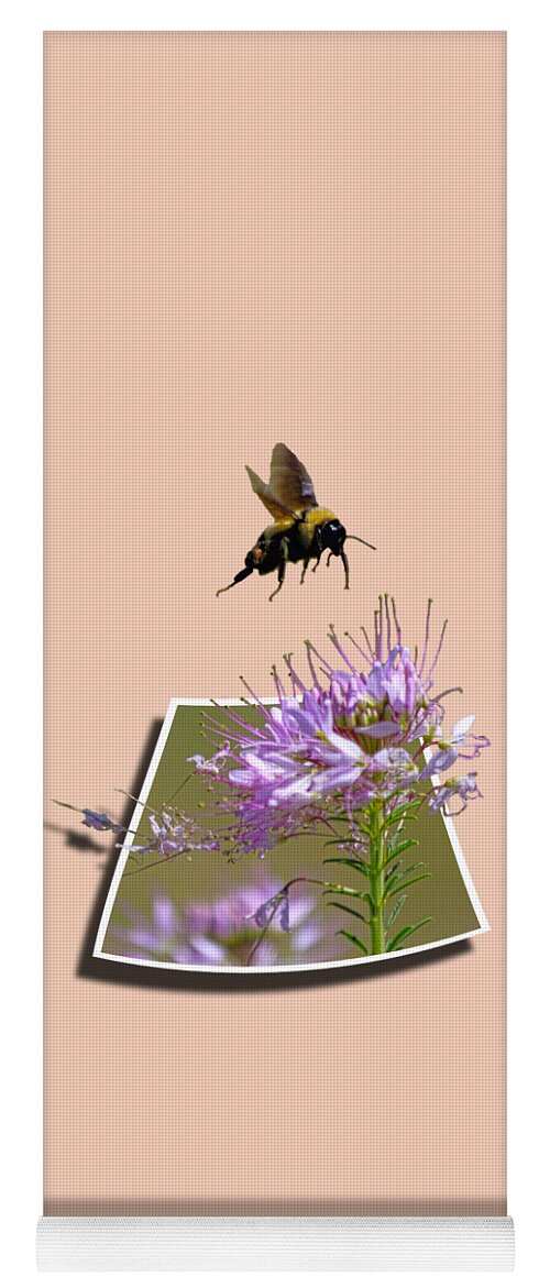 Bee Yoga Mat featuring the photograph Bee Free by Shane Bechler