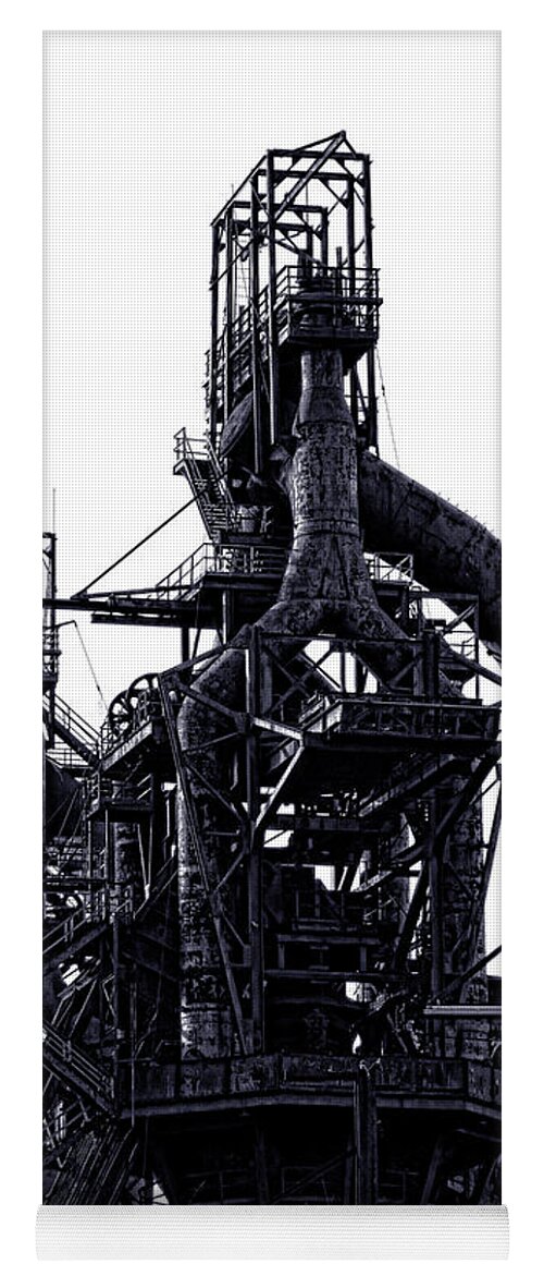 Smokestacks Yoga Mat featuring the photograph Bethlehem by Olivier Le Queinec
