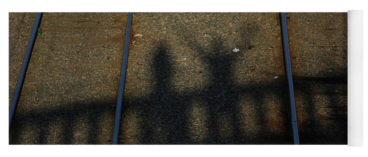 Shadow.shadows Yoga Mat featuring the photograph Beware of the Shadows by Karol Livote