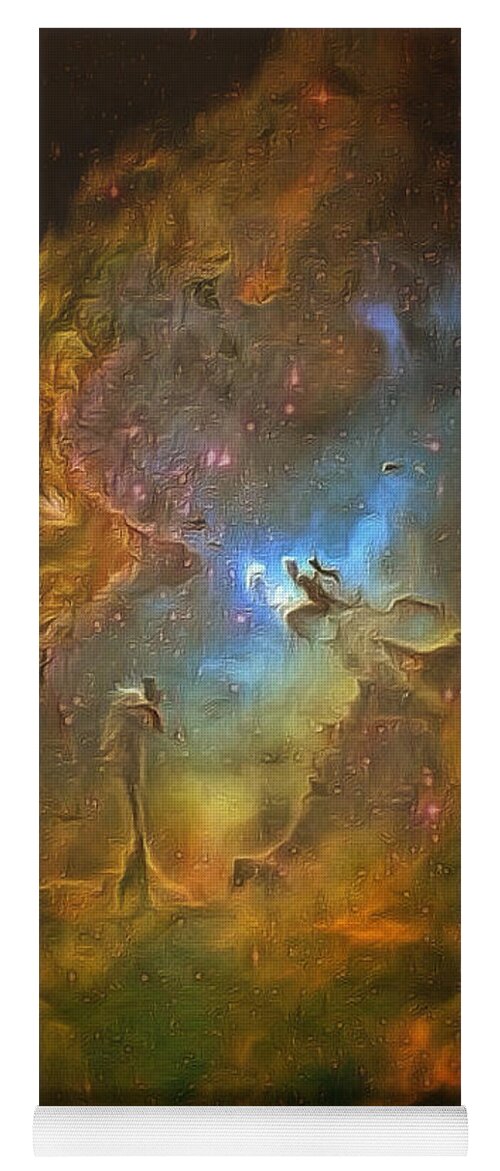 Universe Yoga Mat featuring the digital art Beyond the Sky by Humphrey Isselt