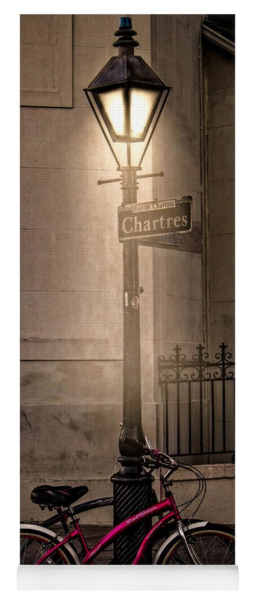 New Orleans Yoga Mat featuring the photograph Bicycles on Chartres by Jarrod Erbe