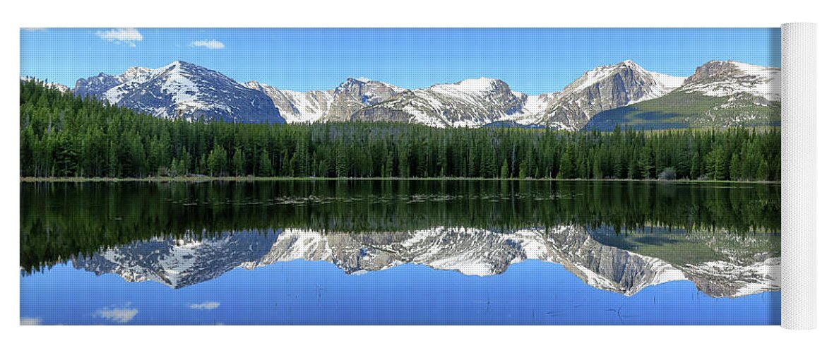 Bierstadt Yoga Mat featuring the photograph Bierstadt Lake in Rocky Mountain National Park by Ronda Kimbrow