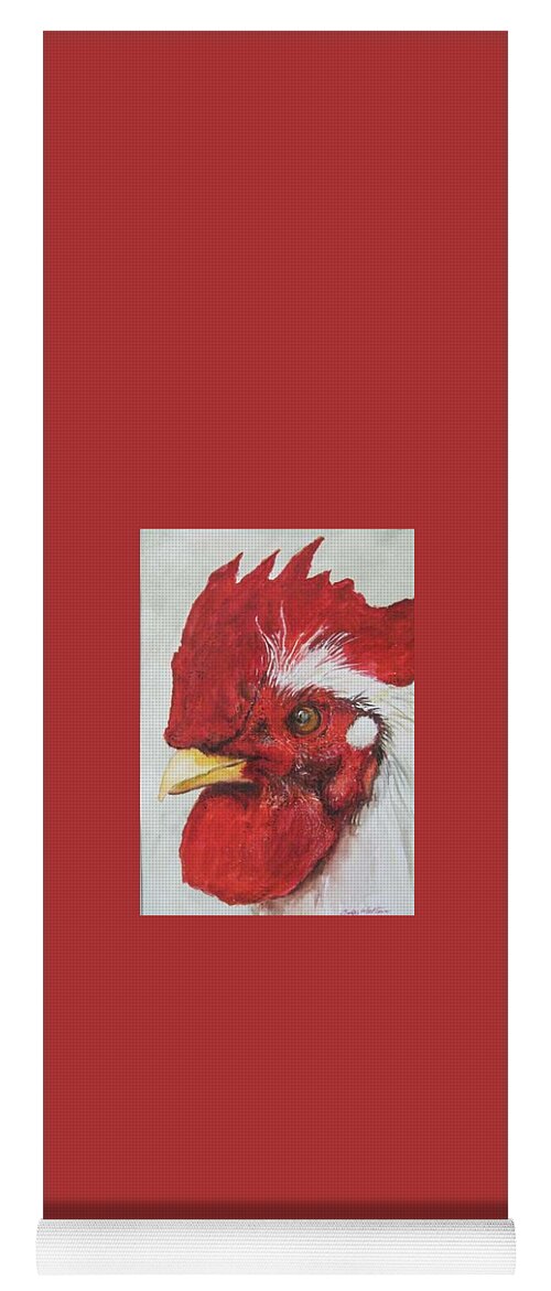 Rooster Yoga Mat featuring the photograph Big Red by Bobby Walters