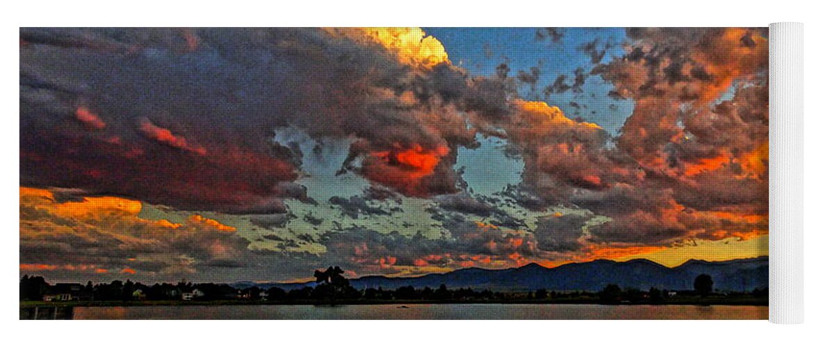 Colorado Sunset Yoga Mat featuring the photograph Big Sky by Eric Dee