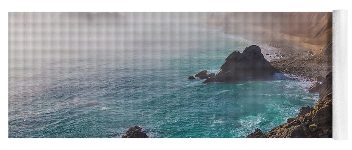 Big Sur California Yoga Mat featuring the photograph Big Sur Coastal Fog by Garry Gay