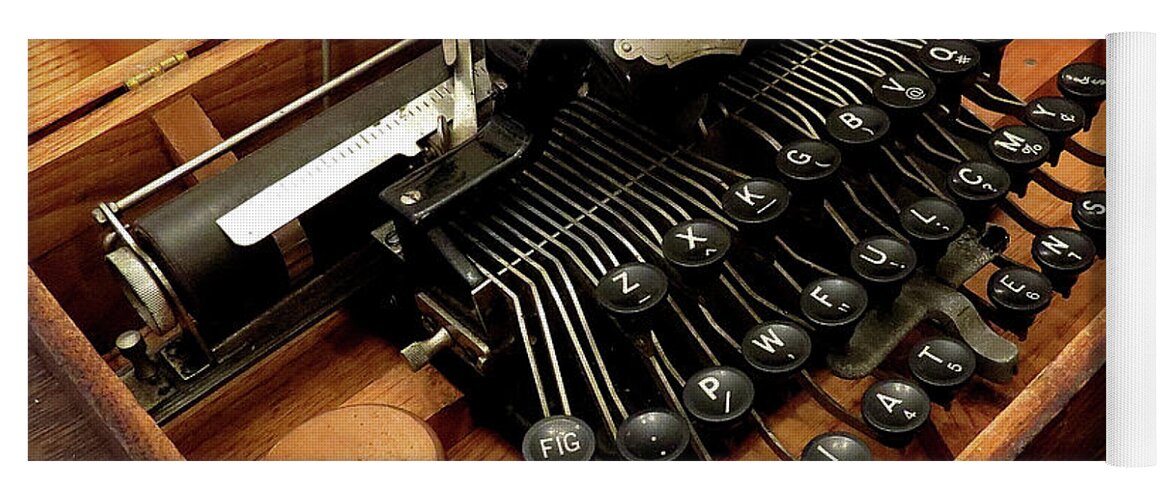 Typewriters Yoga Mat featuring the photograph Blickensderfer No. 5 by Linda Stern