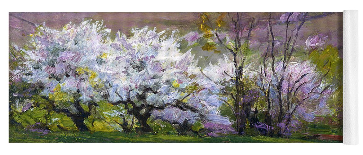 Blossom Time Yoga Mat featuring the painting Blossom Time by Edward Henry Potthast