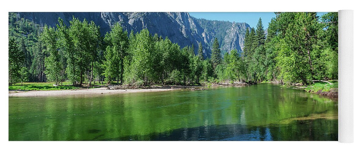 California Yoga Mat featuring the photograph Blue and Green River by Bill Roberts