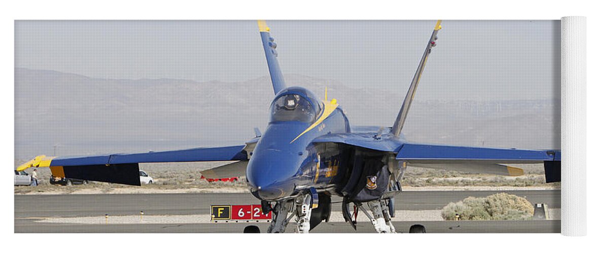 F-18 Hornet Yoga Mat featuring the photograph Blue Angel by Shoal Hollingsworth