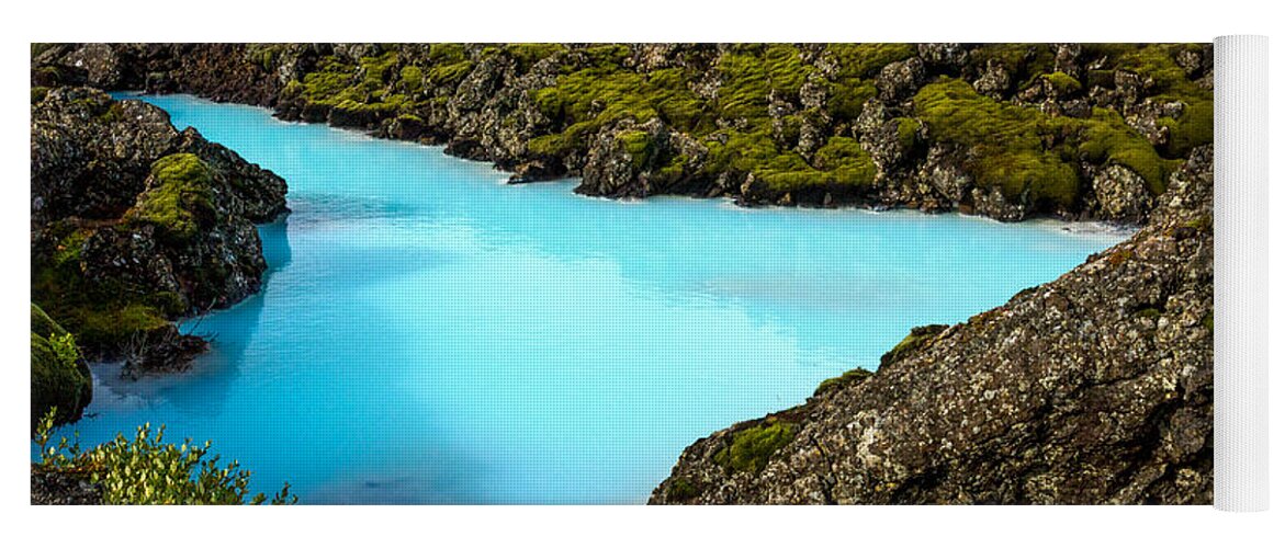 Blue Lagoon Yoga Mat featuring the photograph Blue Lagoon Landscape - Iceland by Stuart Litoff