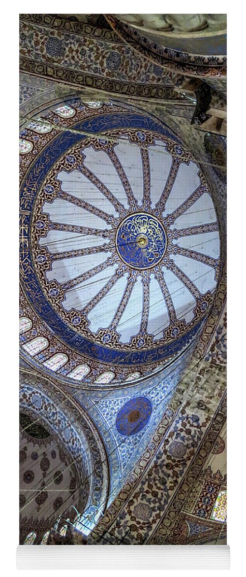 Blue Mosque Sultan Ahmed Mosque Istanbul Turkey Sultanahmet Dome Yoga Mat featuring the photograph Blue Mosque by Ross Henton