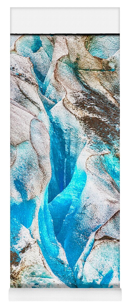 Glacier Yoga Mat featuring the photograph Blue by R Thomas Berner