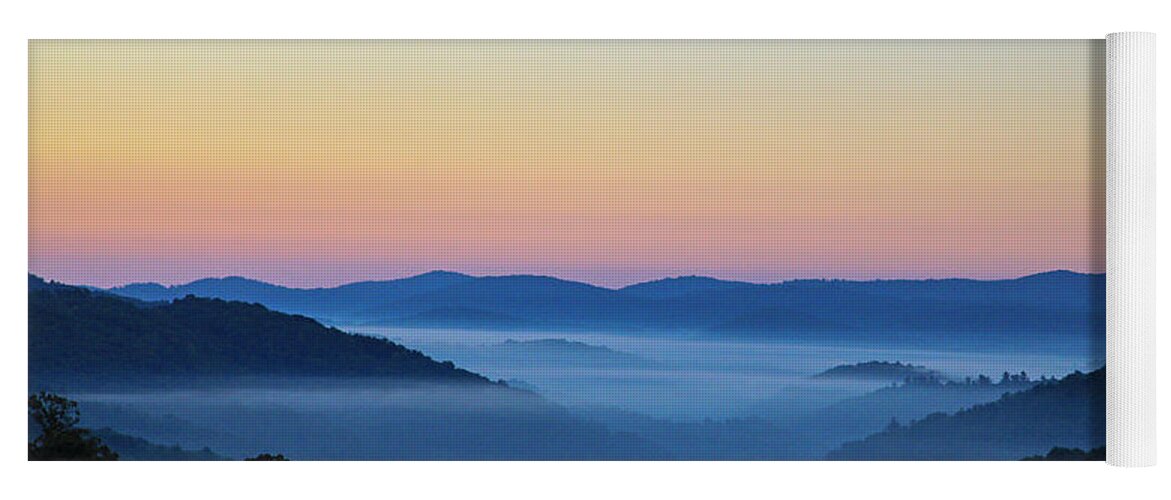 Blue Ridge Mountains Yoga Mat featuring the photograph Blue Ridge Dawn by Dale R Carlson