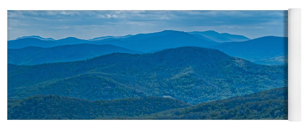 Shenandoah National Park Yoga Mat featuring the photograph Blue Ridge Mountains by Brenda Jacobs