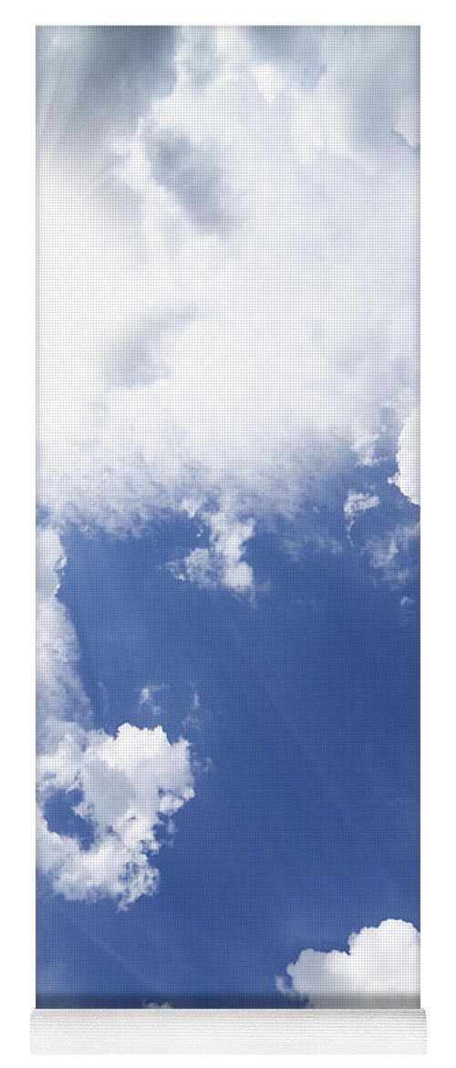 Air Yoga Mat featuring the photograph Blue Sky And Cloud by Setsiri Silapasuwanchai