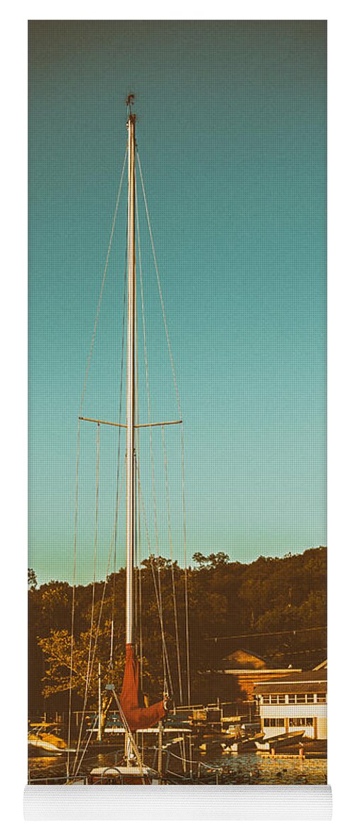 Boat Yoga Mat featuring the photograph Boat at Lees Park by Eleanor Abramson
