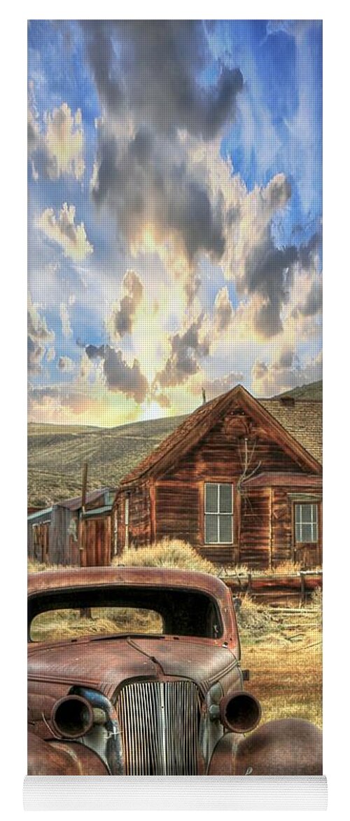 Bodie California Yoga Mat featuring the photograph Bodie Ghost Town by Benanne Stiens