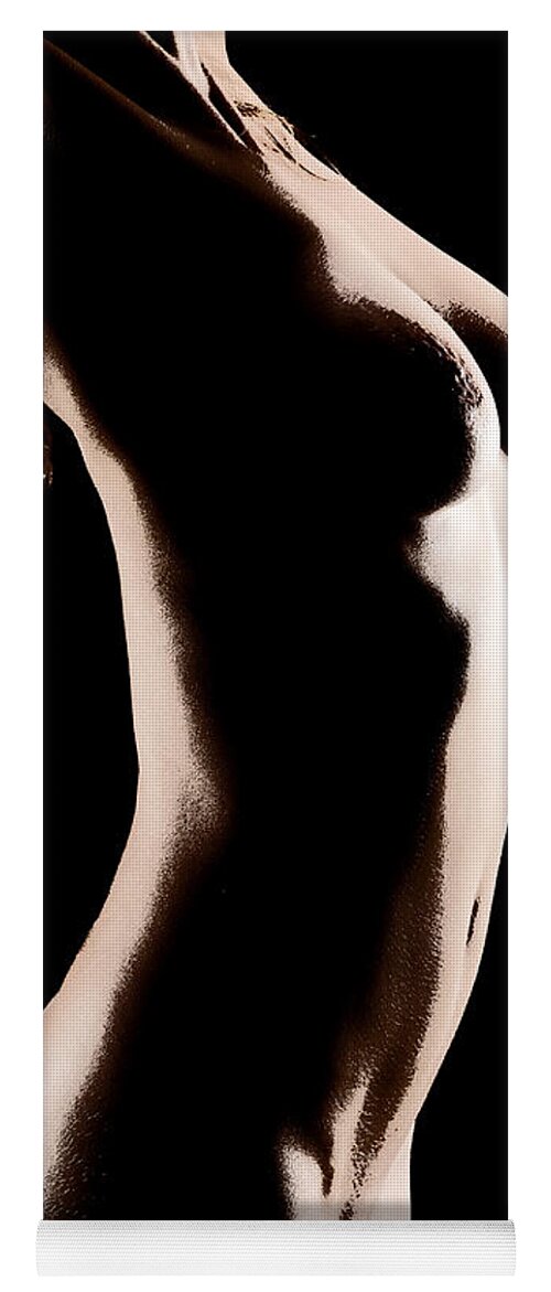 Nude Yoga Mat featuring the photograph Bodyscape 542 by Michael Fryd