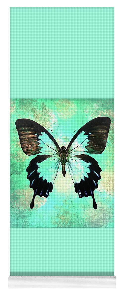 Butterfly Yoga Mat featuring the digital art Bold Butterfly by Tina LeCour