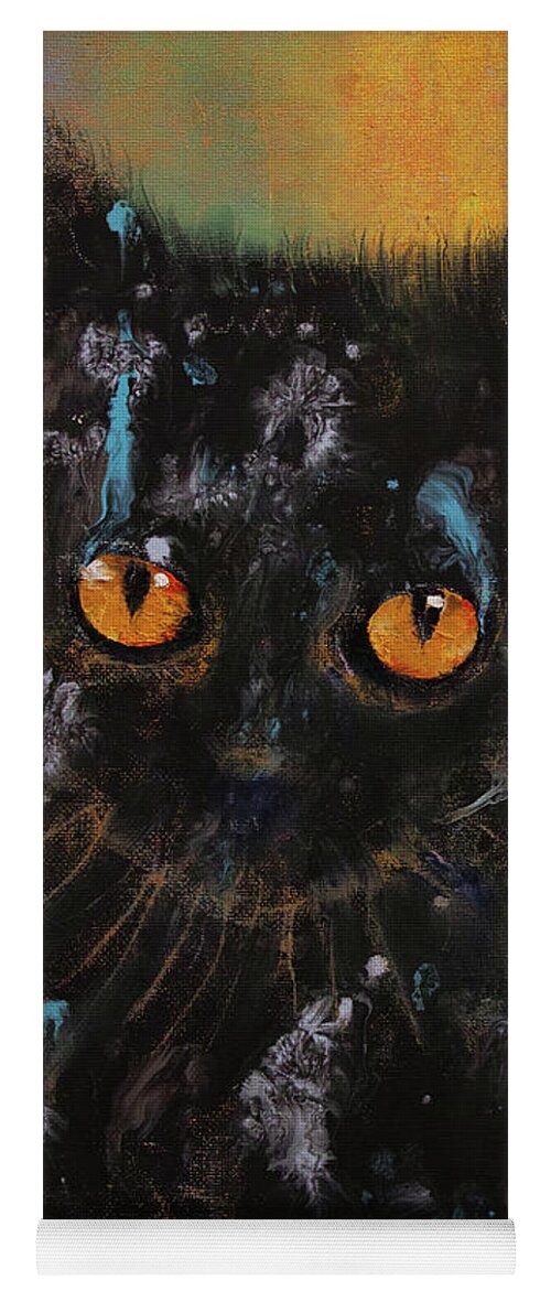 Bombay Yoga Mat featuring the painting Bombay Kitten by Michael Creese