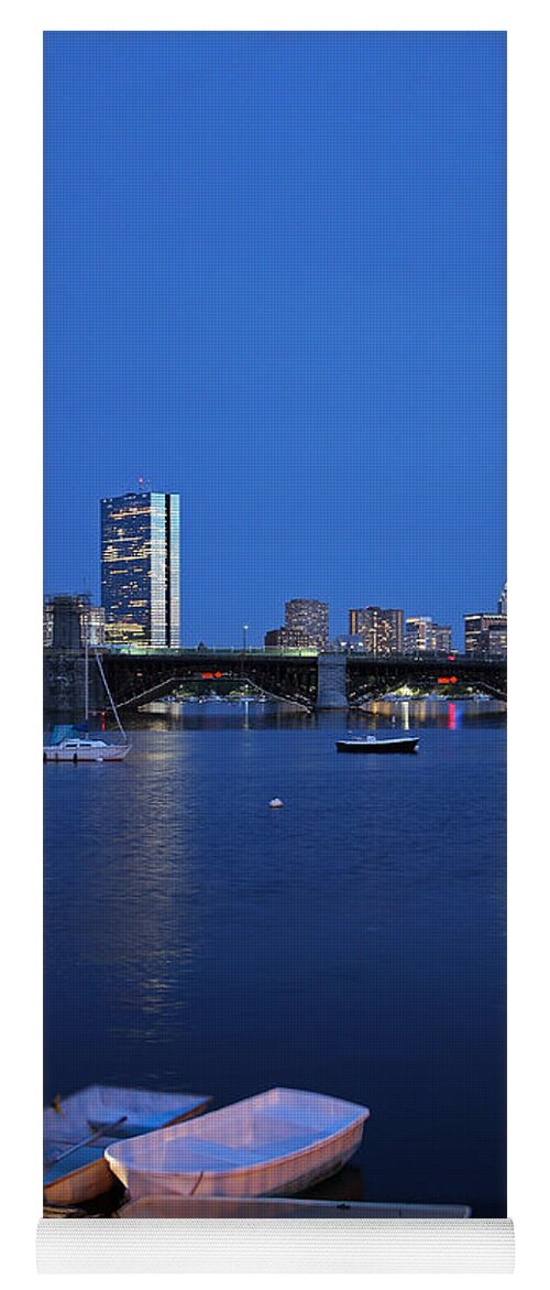 Boston Yoga Mat featuring the photograph Boston Dinghies by Juergen Roth