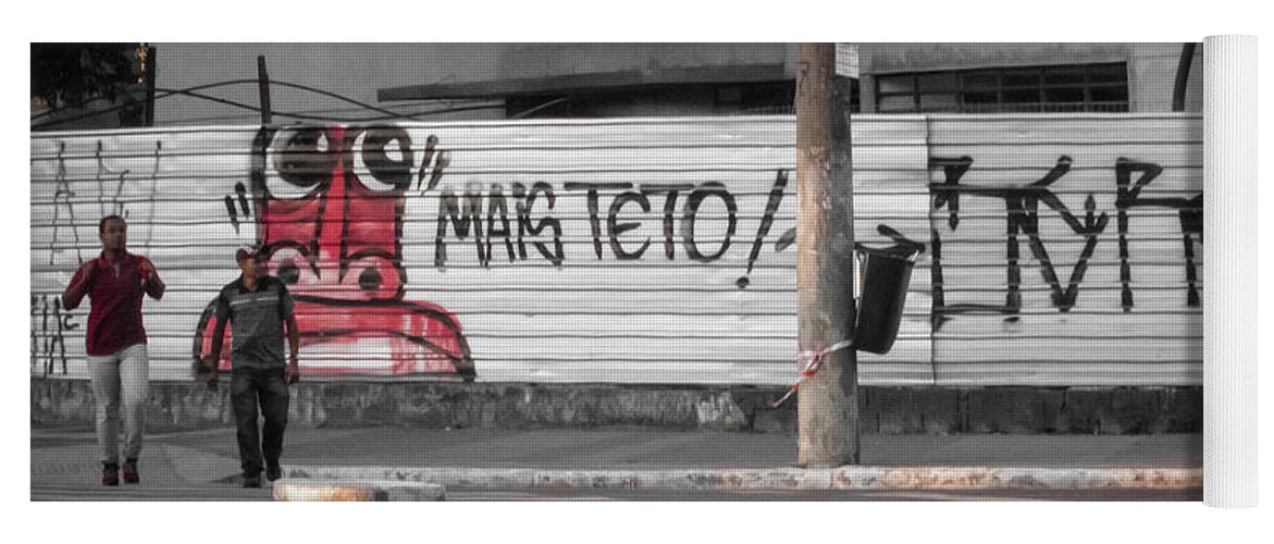 Graffiti Yoga Mat featuring the photograph Brazilian Graffiti by Ross Henton
