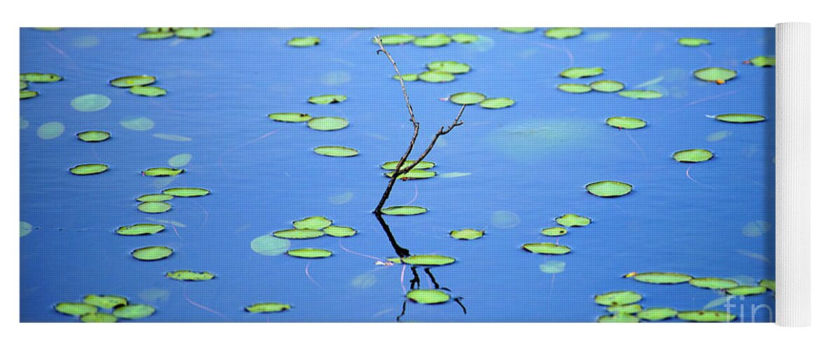 Lilly Pads Yoga Mat featuring the photograph Breaking Though by Alana Ranney