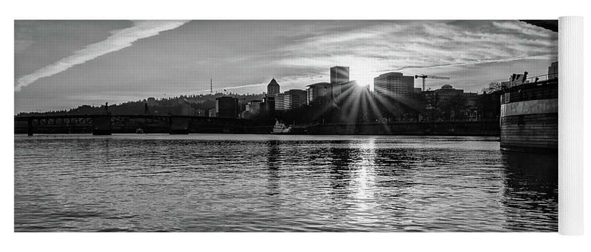 Oregon Yoga Mat featuring the photograph Bridgetown Sunset by Steven Clark