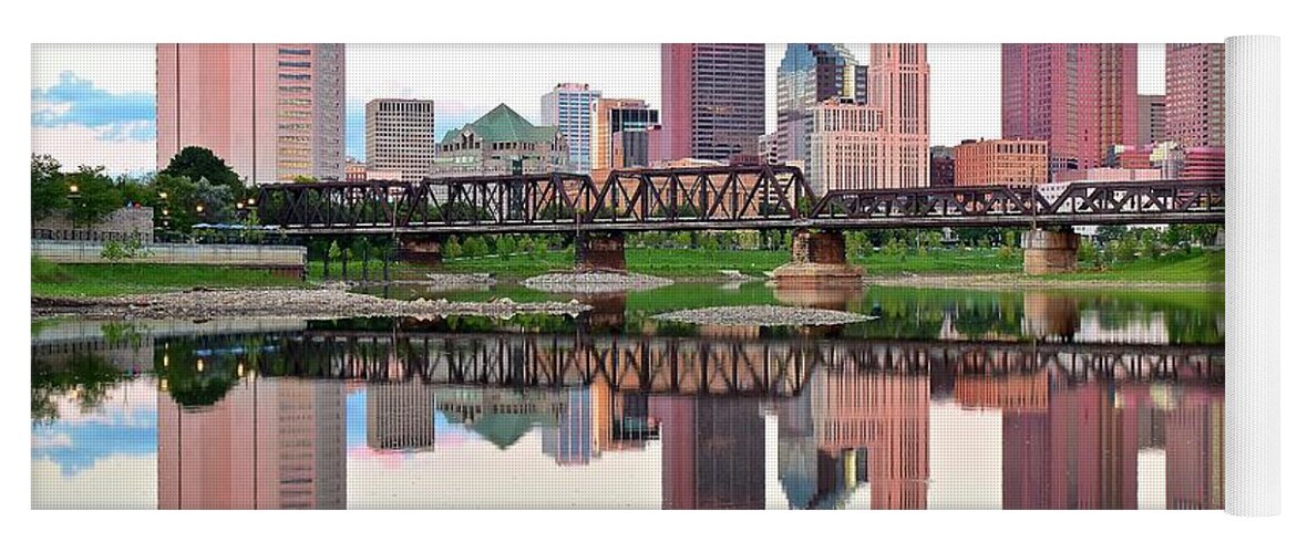 Columbus Yoga Mat featuring the photograph Bright Colorful Columbus Day by Frozen in Time Fine Art Photography