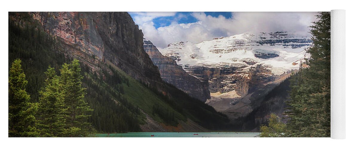 Lake Louise Yoga Mat featuring the photograph Brilliant Lake Louise by Monte Arnold