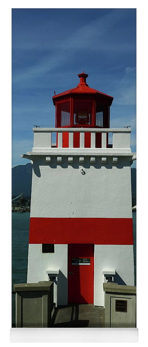 Brockton Point Light Yoga Mat featuring the photograph Brockton Point Light by Christiane Schulze Art And Photography