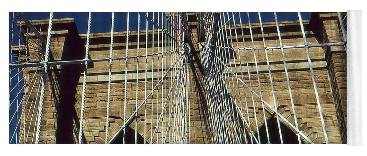 Brooklyn+bridge Yoga Mat featuring the photograph Brooklyn Bridge New York City by Peter Potter