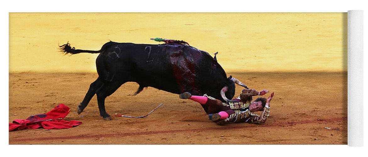 Bullfighting Yoga Mat featuring the photograph Bullfighting 27 by Andrew Fare