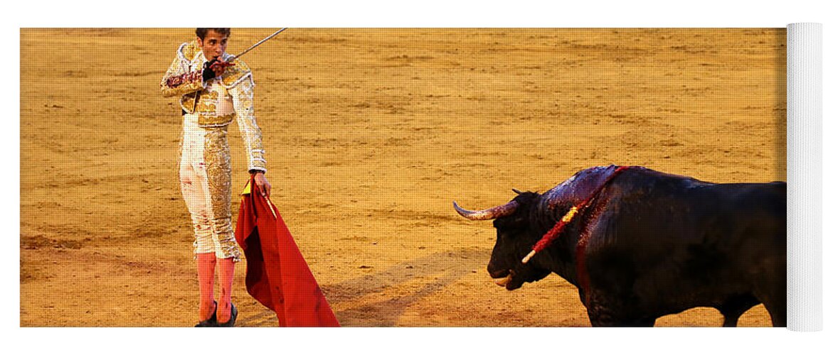 Bullfighting Yoga Mat featuring the photograph Bullfighting 39 by Andrew Fare