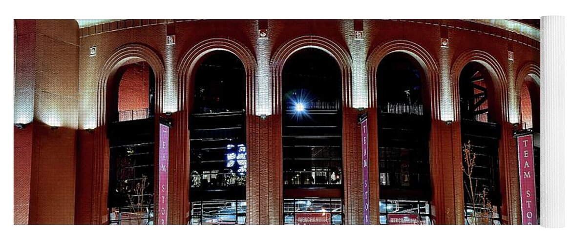 St Yoga Mat featuring the photograph Busch Stadium by Frozen in Time Fine Art Photography