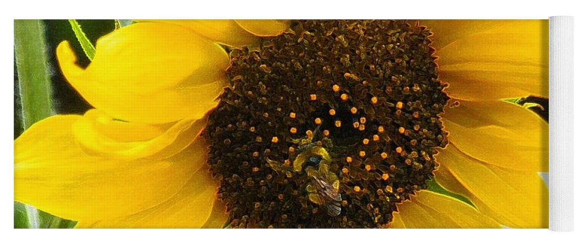 Bee Yoga Mat featuring the photograph Busy Bee II by Sonya Chalmers