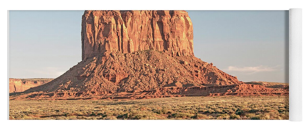 Butte Yoga Mat featuring the photograph Butte, Monument Valley, Utah by A Macarthur Gurmankin